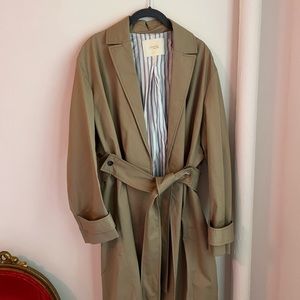 Maje Olive Green Trench Coat Size 38